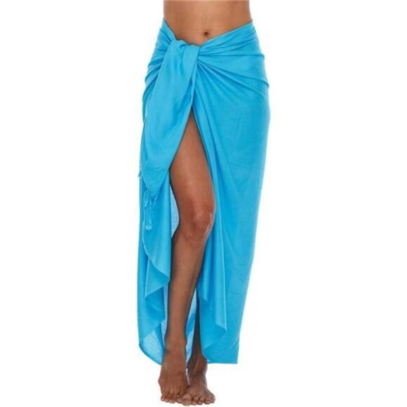 Sarong Wraps For Women Long Swimsuit Turquoise - Picture 1 of 6